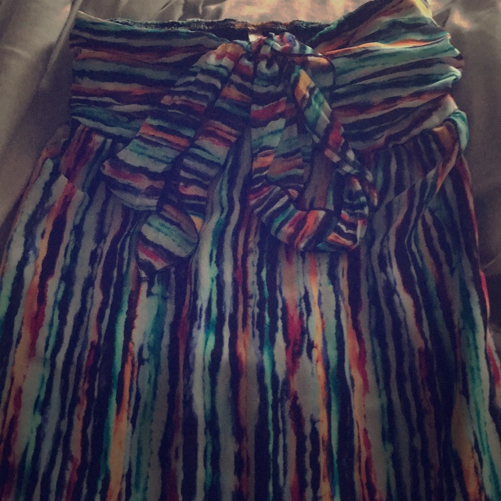 Strapless maxi dress